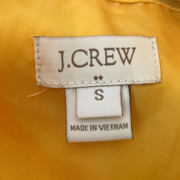 J.Crew Lightweight Yellow Zip and Button Up Hooded Utility Jacket Size Small - Picture 6 of 8